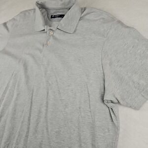 Cremieux Classics 38 Mens‎ Short Sleeve Polo Shirt Sz XXL Gray White Dot Pattern